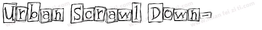 Urban Scrawl Down字体转换